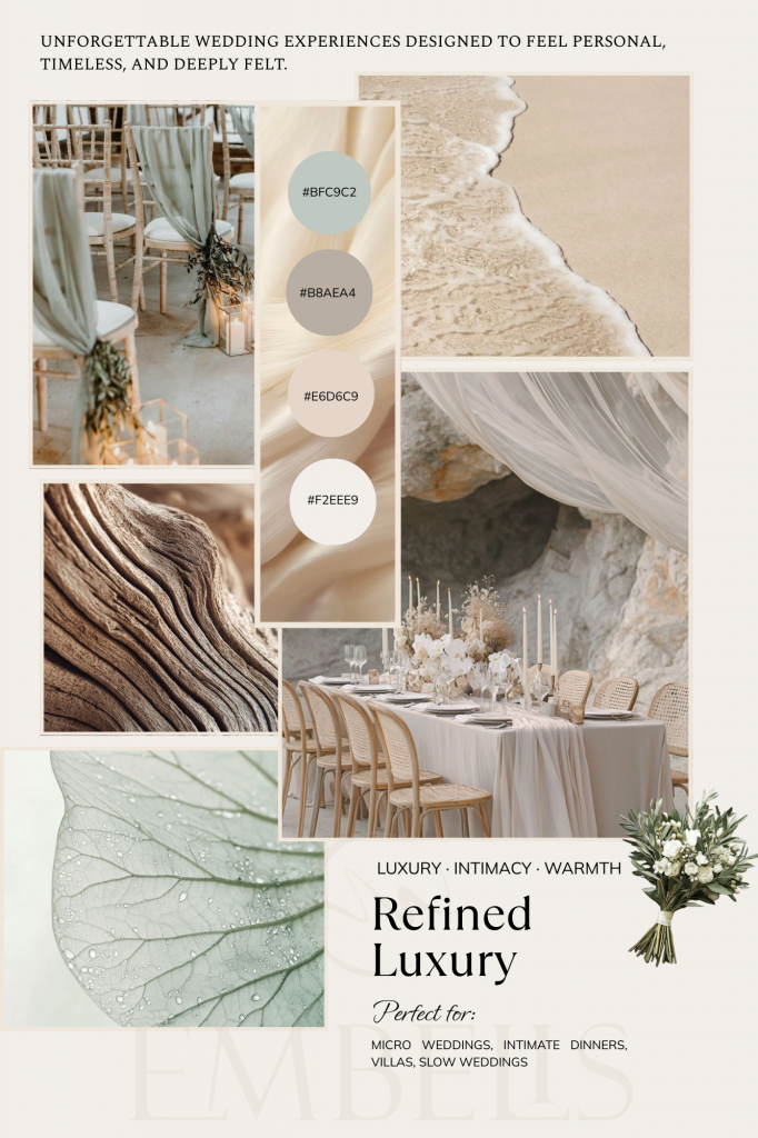 TOP 5 Wedding Trends 2026 2026 is all about intentional beauty Weddings in 2026 are moving away from excess and tradition for tradition’s sake. Instead, couples are choosing celebrations that feel deeply personal, emotionally rich, and visually refined.