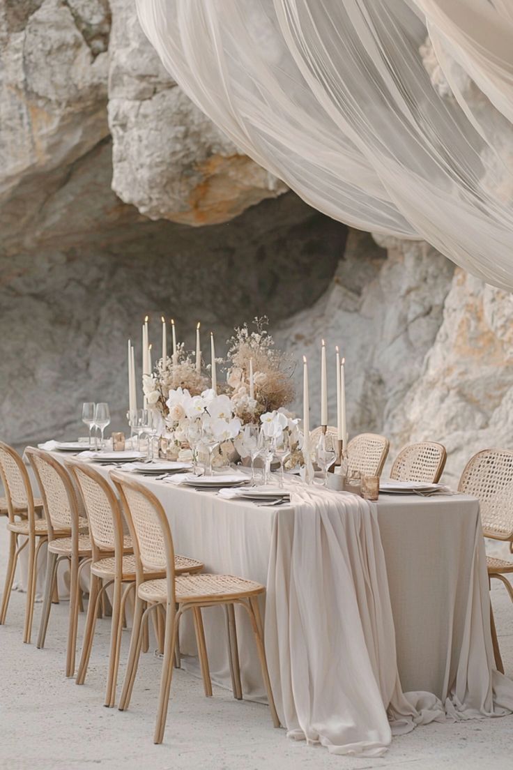 dreamy outdoor tablescape 🌾✨ inspired by sea